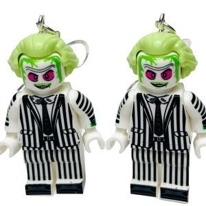 Beetlejuice Earrings Sterling Silver Halloween Novelty Fan Gift Horror Cult Film